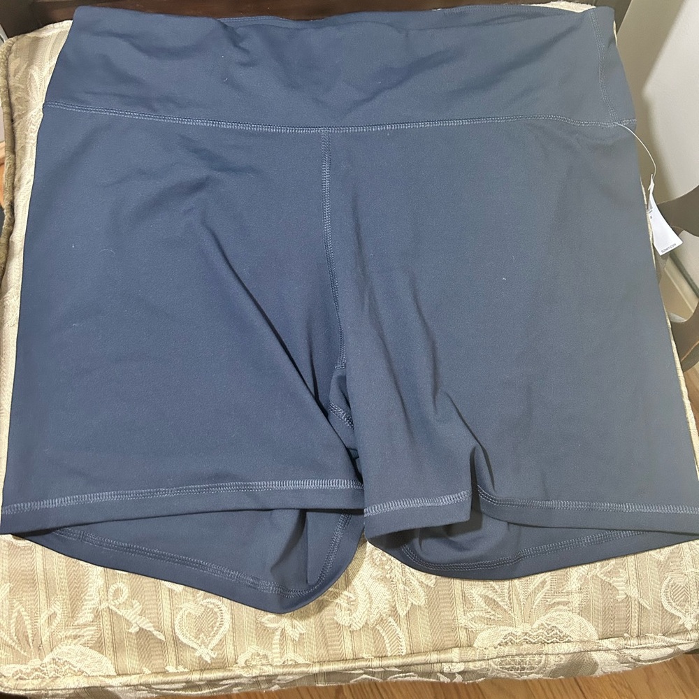 Old Navy Blue Bike Shorts with Stretchy Fit and Wide Waistband
